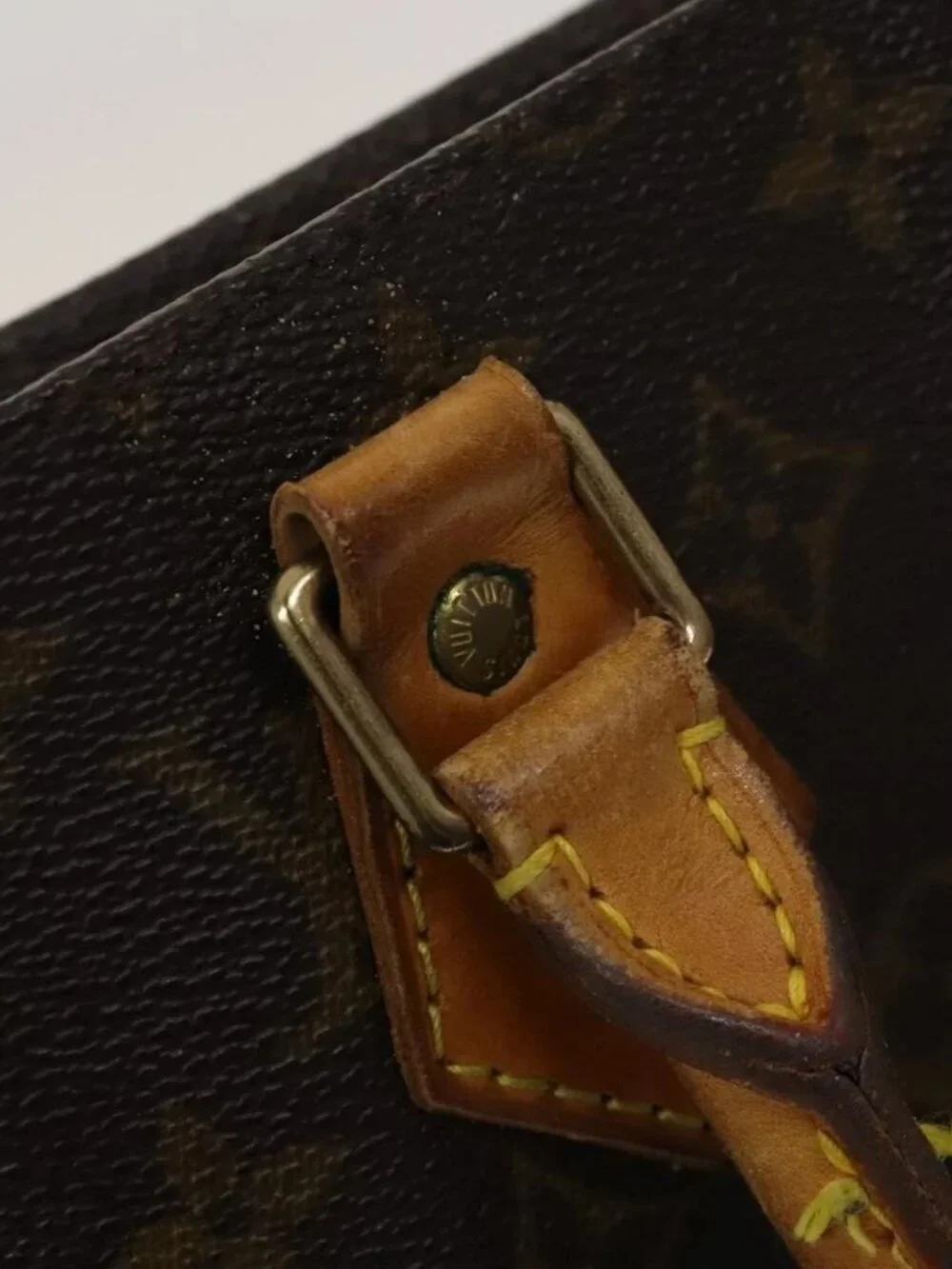 LOUIS VUITTON Monogram Sac Plat Hand Bag M51140 LV Auth 119012
